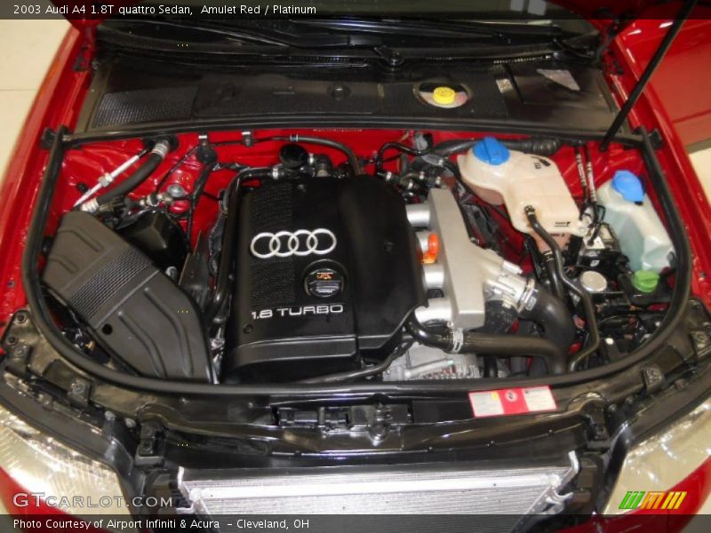 Amulet Red / Platinum 2003 Audi A4 1.8T quattro Sedan