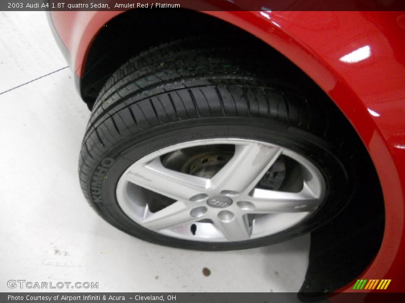 Amulet Red / Platinum 2003 Audi A4 1.8T quattro Sedan