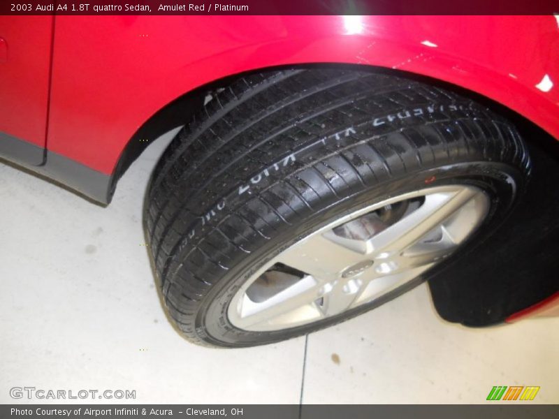 Amulet Red / Platinum 2003 Audi A4 1.8T quattro Sedan