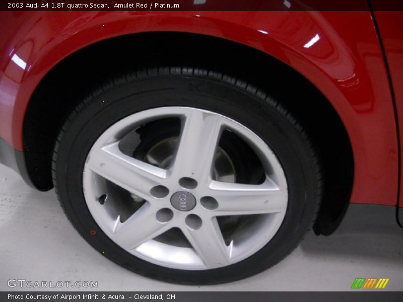 Amulet Red / Platinum 2003 Audi A4 1.8T quattro Sedan