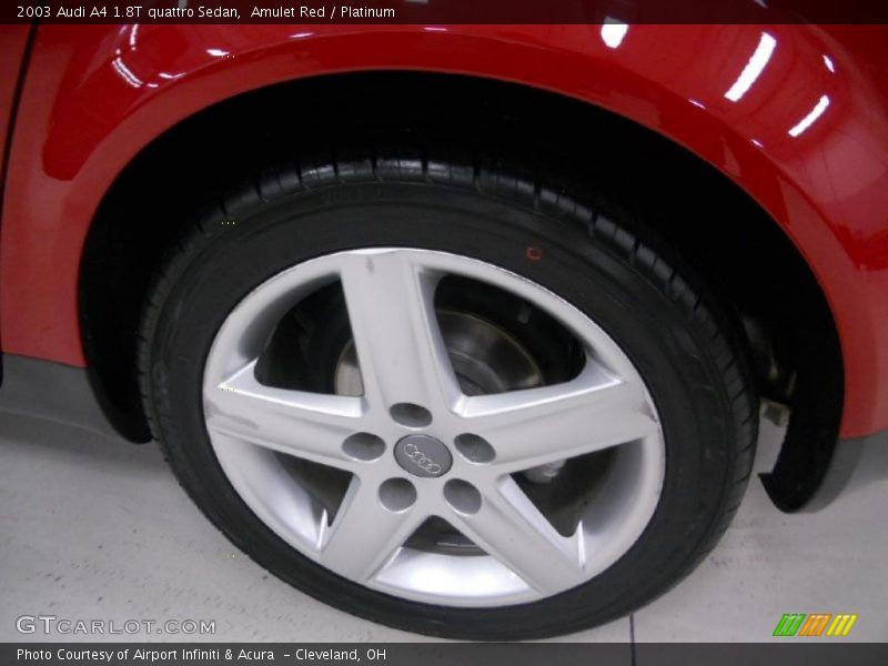 Amulet Red / Platinum 2003 Audi A4 1.8T quattro Sedan