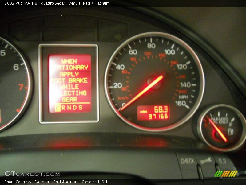 Amulet Red / Platinum 2003 Audi A4 1.8T quattro Sedan