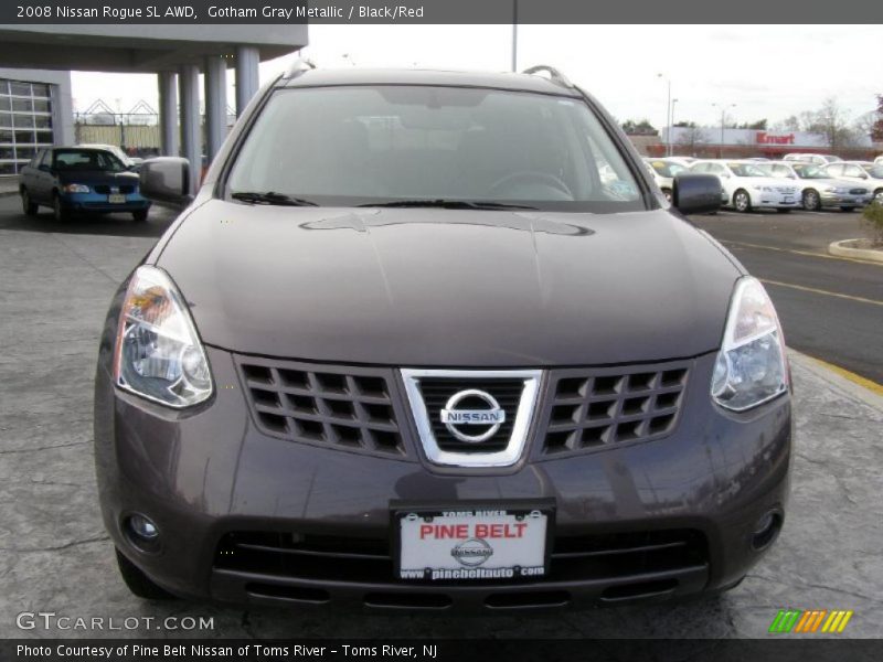 Gotham Gray Metallic / Black/Red 2008 Nissan Rogue SL AWD