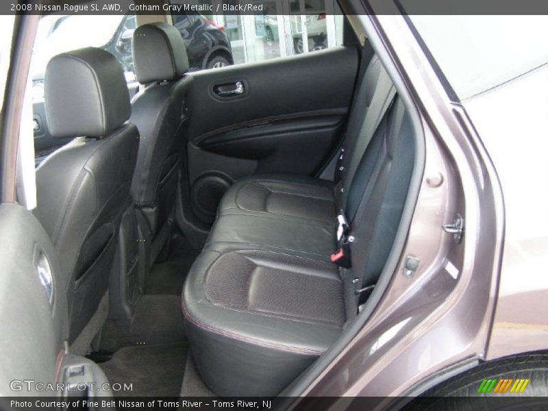 Gotham Gray Metallic / Black/Red 2008 Nissan Rogue SL AWD