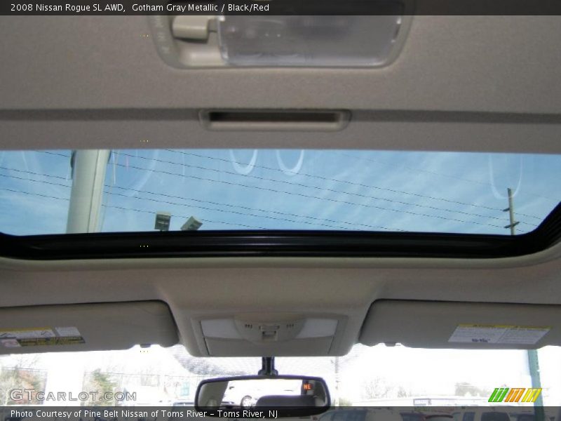 Gotham Gray Metallic / Black/Red 2008 Nissan Rogue SL AWD
