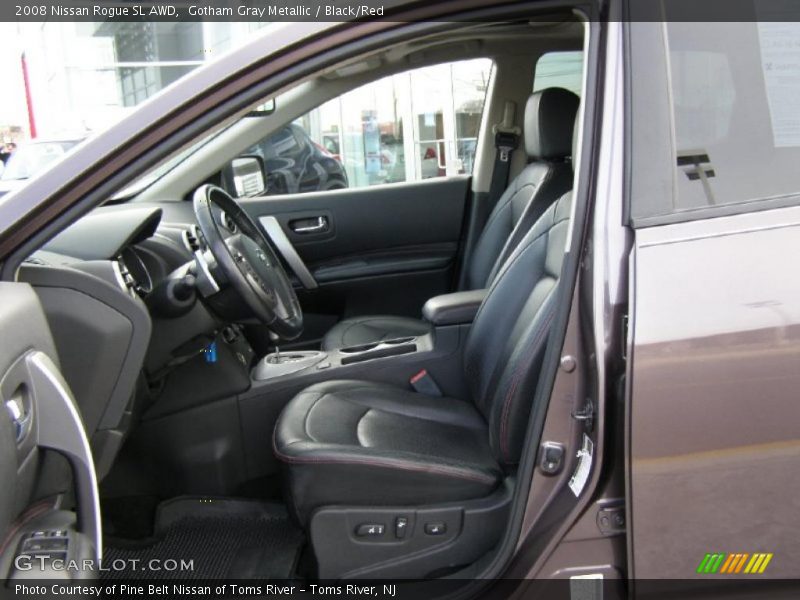 Gotham Gray Metallic / Black/Red 2008 Nissan Rogue SL AWD