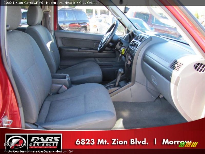 Molten Lava Metallic / Gray Celadon 2002 Nissan Xterra XE V6