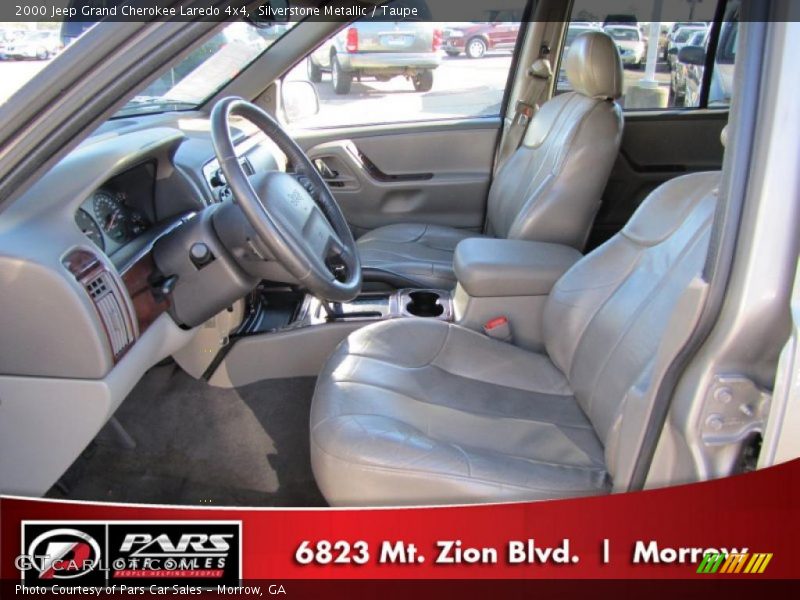 Silverstone Metallic / Taupe 2000 Jeep Grand Cherokee Laredo 4x4