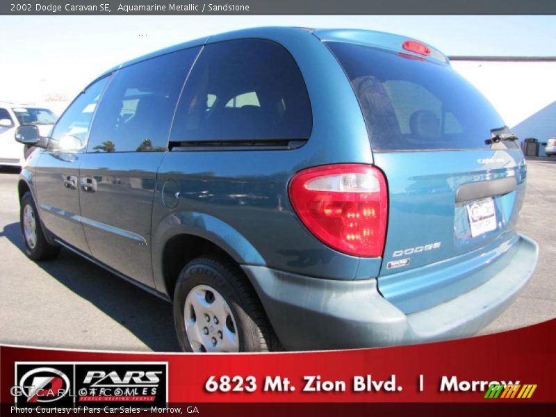 Aquamarine Metallic / Sandstone 2002 Dodge Caravan SE
