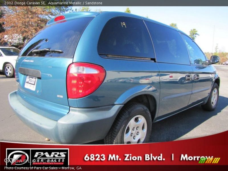 Aquamarine Metallic / Sandstone 2002 Dodge Caravan SE
