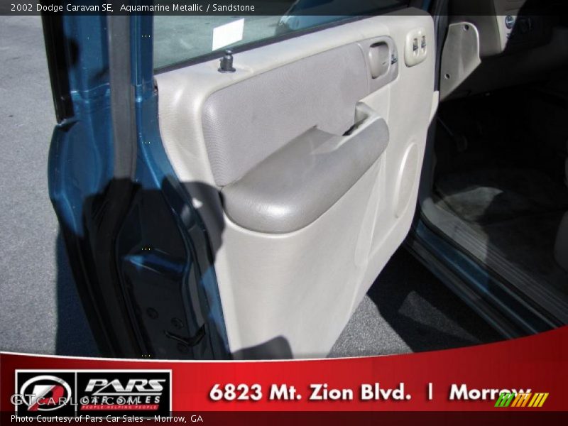 Aquamarine Metallic / Sandstone 2002 Dodge Caravan SE