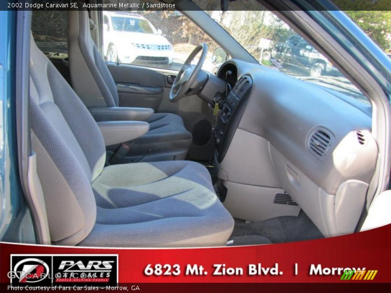 Aquamarine Metallic / Sandstone 2002 Dodge Caravan SE