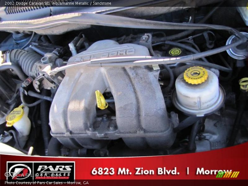 Aquamarine Metallic / Sandstone 2002 Dodge Caravan SE