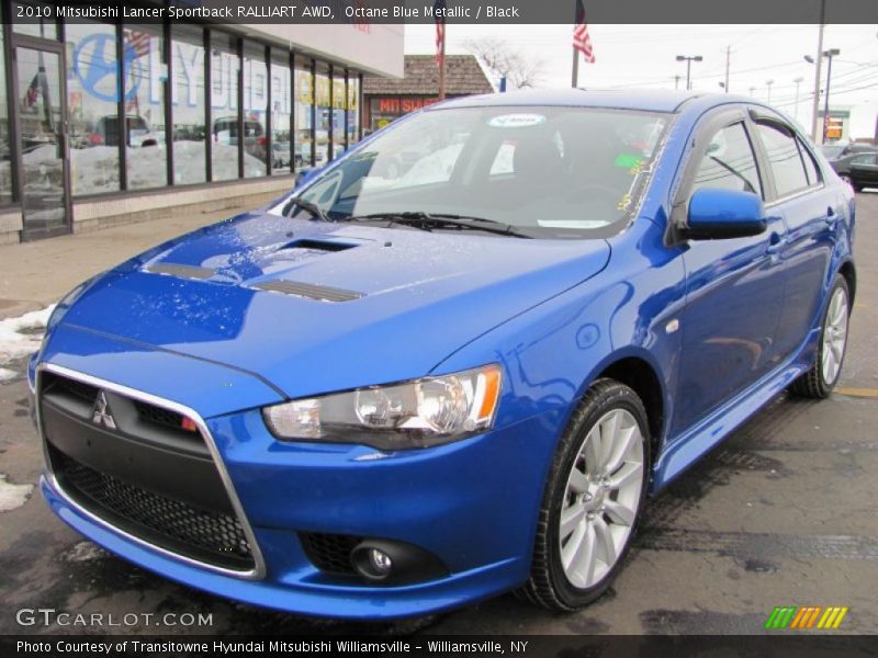 Front 3/4 View of 2010 Lancer Sportback RALLIART AWD
