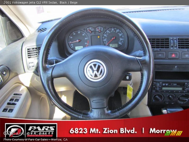 Black / Beige 2001 Volkswagen Jetta GLS VR6 Sedan