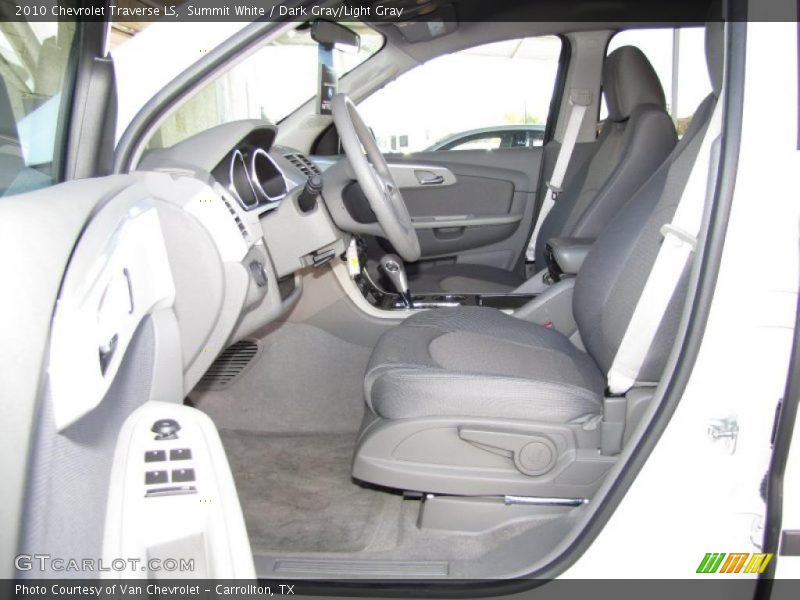 Summit White / Dark Gray/Light Gray 2010 Chevrolet Traverse LS