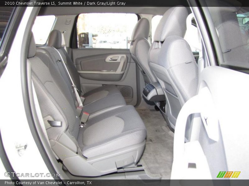 Summit White / Dark Gray/Light Gray 2010 Chevrolet Traverse LS