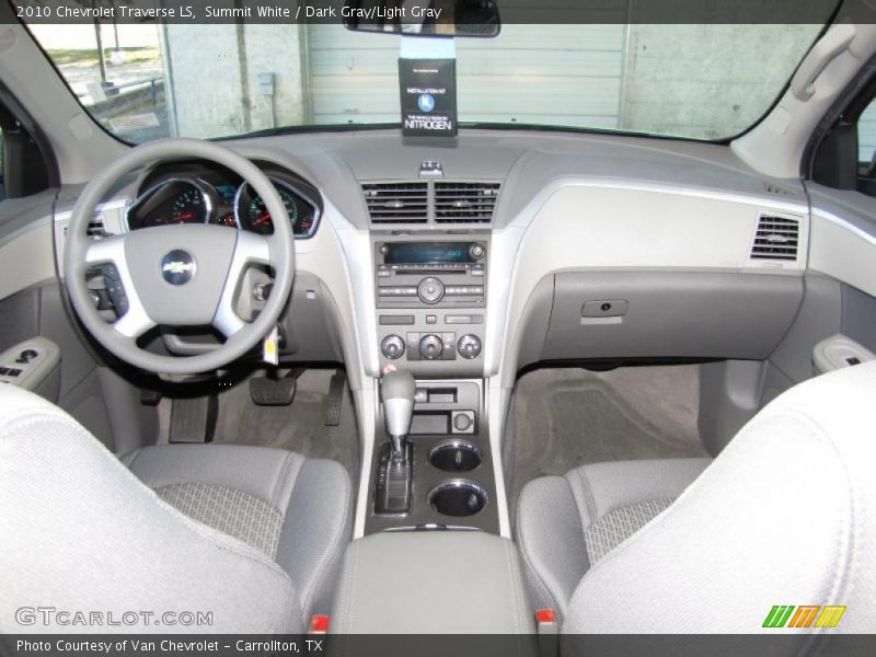 Summit White / Dark Gray/Light Gray 2010 Chevrolet Traverse LS
