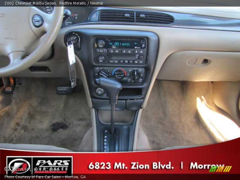 Redfire Metallic / Neutral 2002 Chevrolet Malibu Sedan
