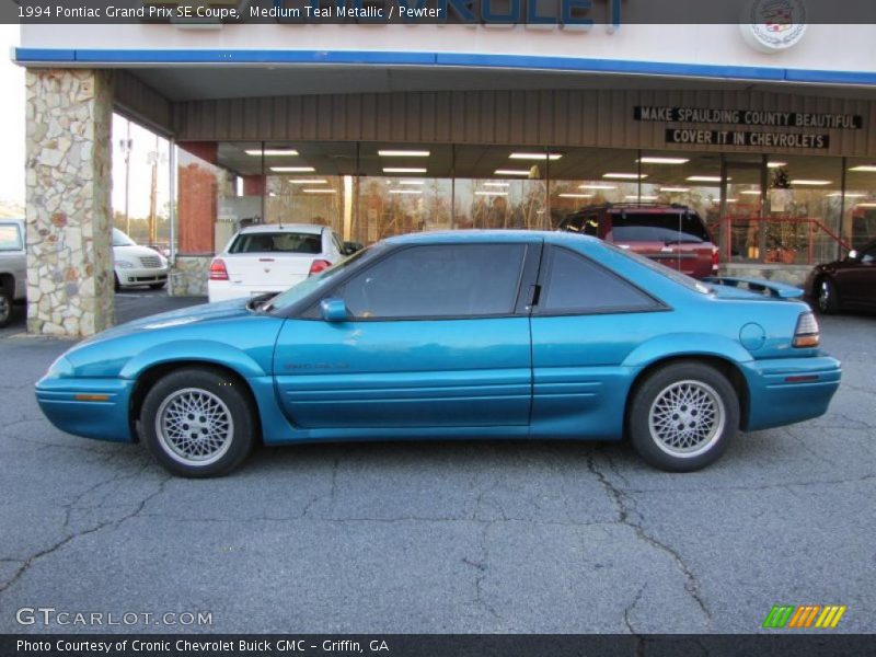 Medium Teal Metallic / Pewter 1994 Pontiac Grand Prix SE Coupe