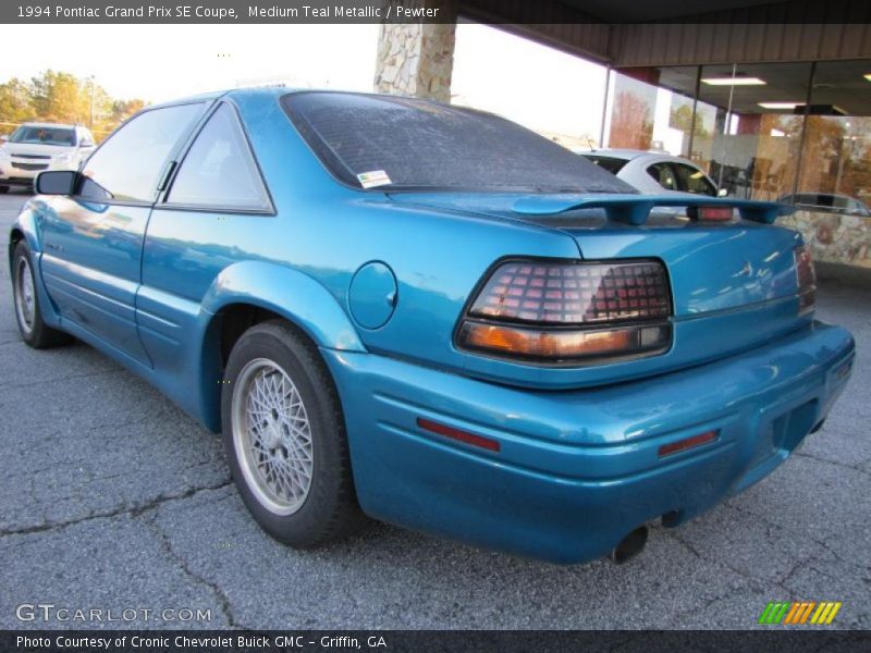 Medium Teal Metallic / Pewter 1994 Pontiac Grand Prix SE Coupe