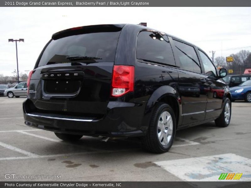 Blackberry Pearl / Black/Light Graystone 2011 Dodge Grand Caravan Express