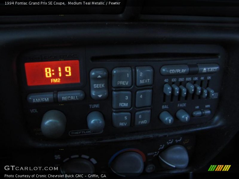 Medium Teal Metallic / Pewter 1994 Pontiac Grand Prix SE Coupe