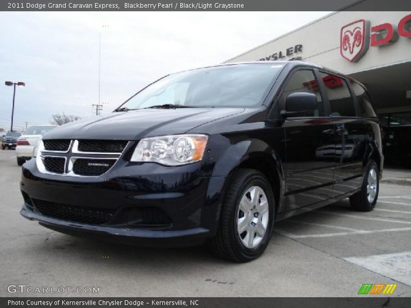 Blackberry Pearl / Black/Light Graystone 2011 Dodge Grand Caravan Express