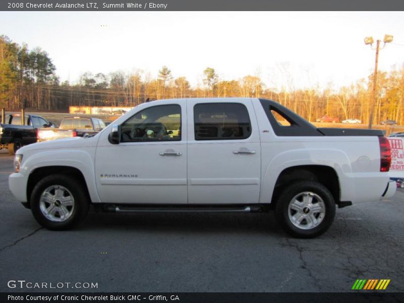 Summit White / Ebony 2008 Chevrolet Avalanche LTZ