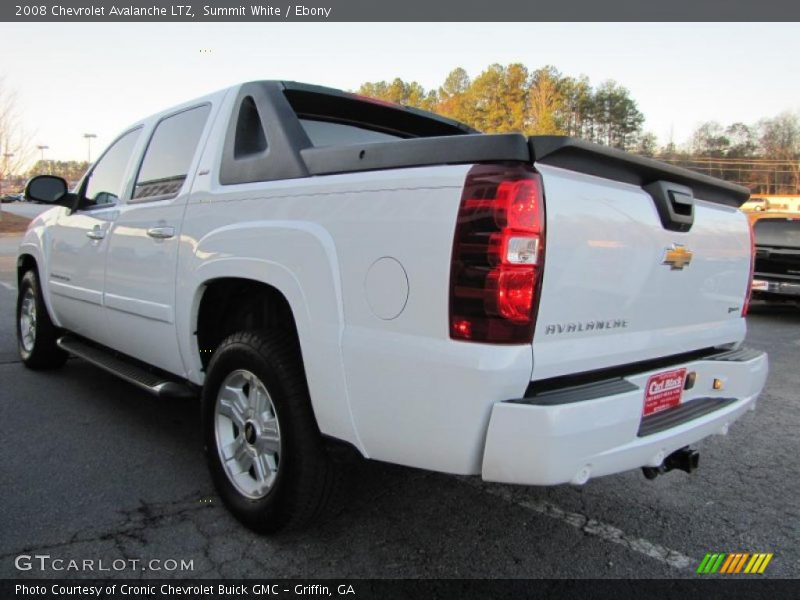 Summit White / Ebony 2008 Chevrolet Avalanche LTZ