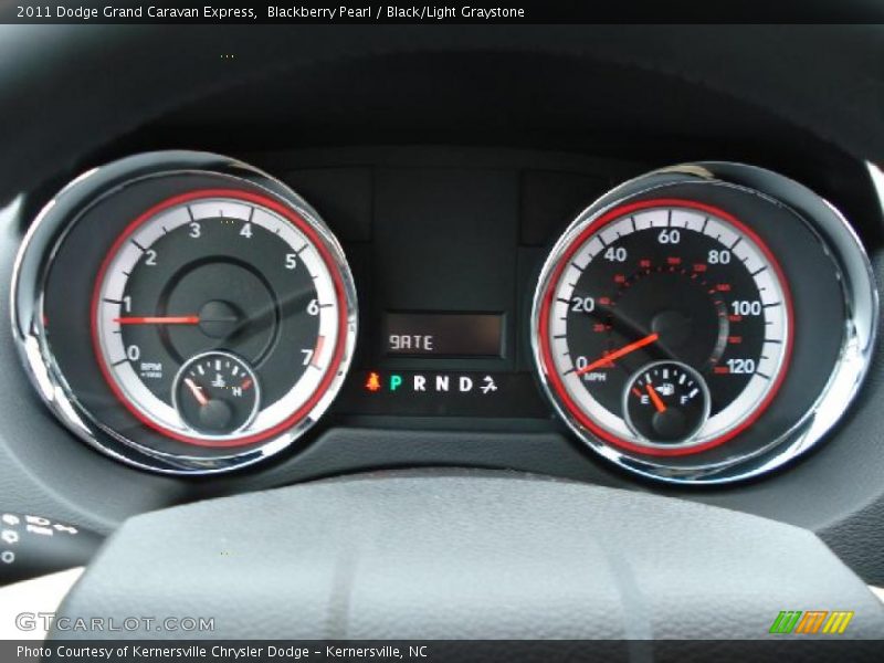 Blackberry Pearl / Black/Light Graystone 2011 Dodge Grand Caravan Express