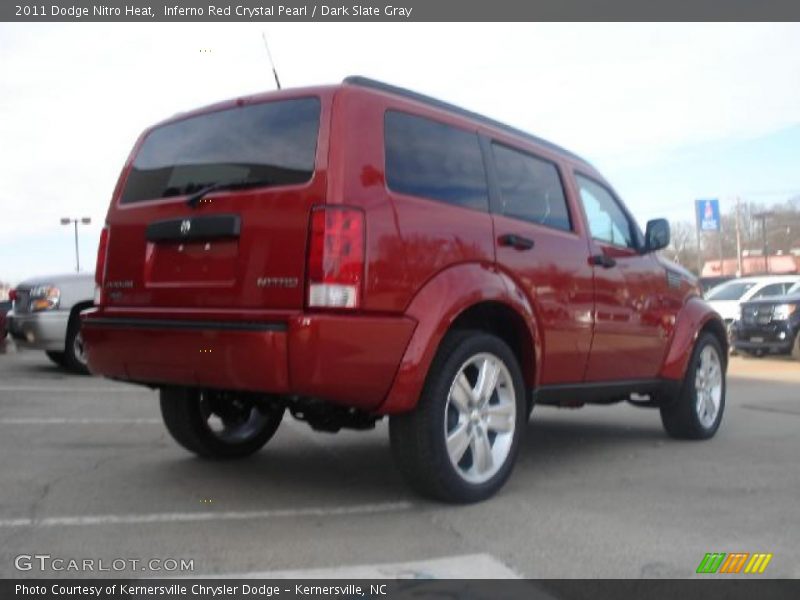 Inferno Red Crystal Pearl / Dark Slate Gray 2011 Dodge Nitro Heat