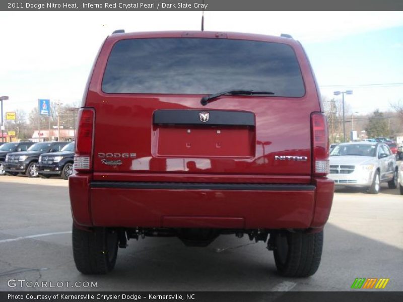 Inferno Red Crystal Pearl / Dark Slate Gray 2011 Dodge Nitro Heat