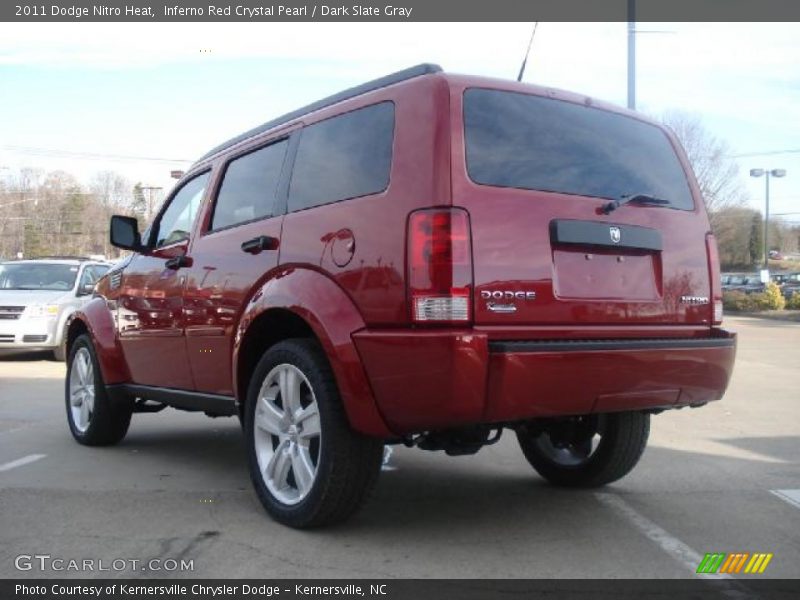 Inferno Red Crystal Pearl / Dark Slate Gray 2011 Dodge Nitro Heat
