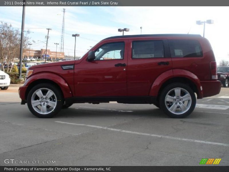 Inferno Red Crystal Pearl / Dark Slate Gray 2011 Dodge Nitro Heat