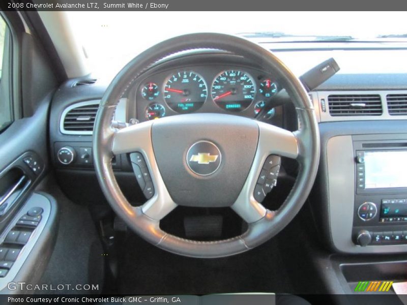Summit White / Ebony 2008 Chevrolet Avalanche LTZ