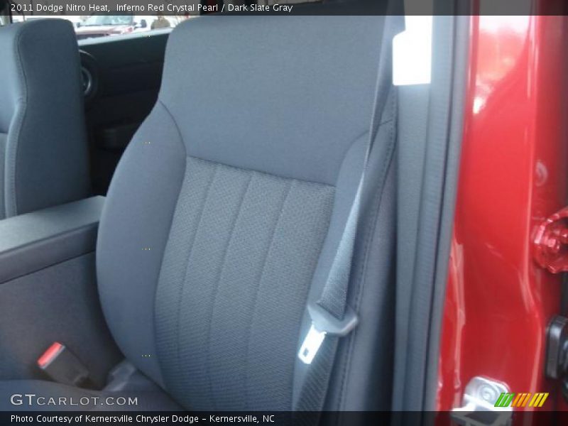 Inferno Red Crystal Pearl / Dark Slate Gray 2011 Dodge Nitro Heat