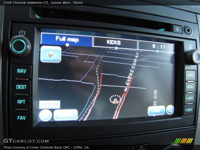 Summit White / Ebony 2008 Chevrolet Avalanche LTZ