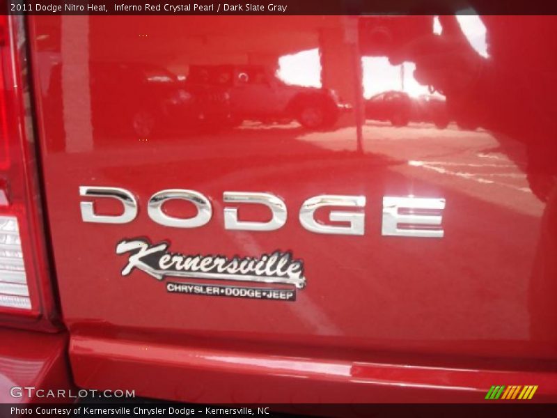Inferno Red Crystal Pearl / Dark Slate Gray 2011 Dodge Nitro Heat