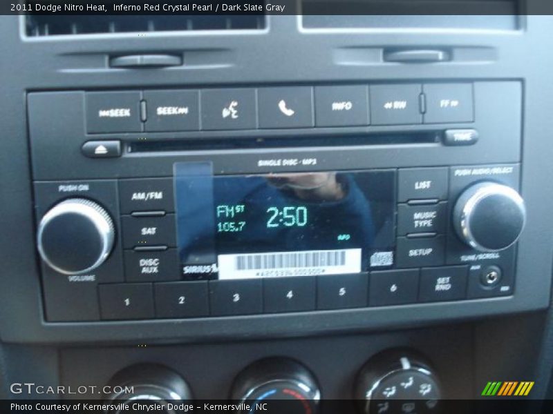 Inferno Red Crystal Pearl / Dark Slate Gray 2011 Dodge Nitro Heat