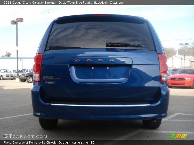 Deep Water Blue Pearl / Black/Light Graystone 2011 Dodge Grand Caravan Express