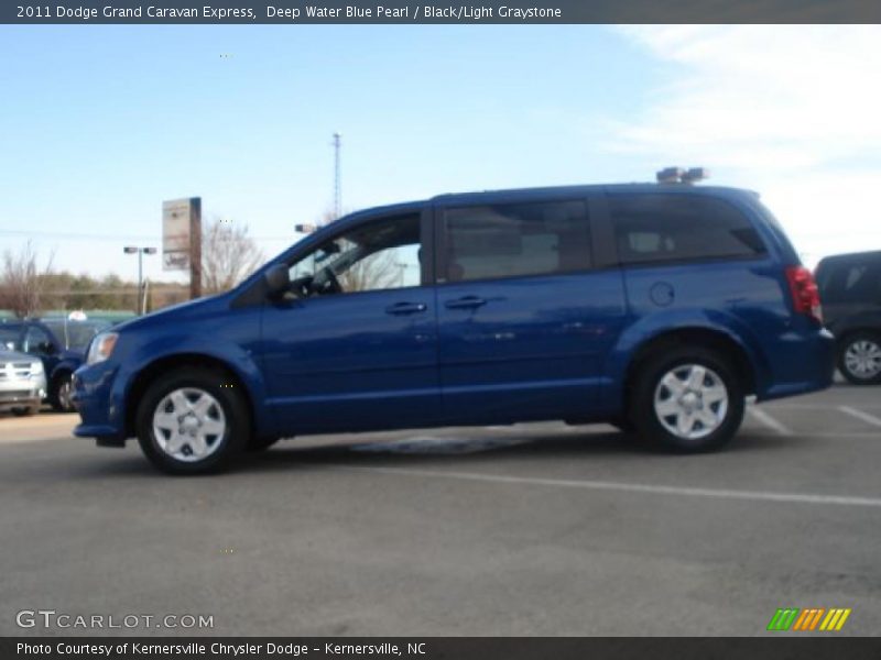 Deep Water Blue Pearl / Black/Light Graystone 2011 Dodge Grand Caravan Express