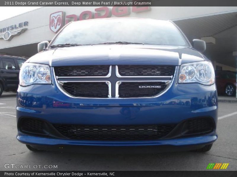 Deep Water Blue Pearl / Black/Light Graystone 2011 Dodge Grand Caravan Express