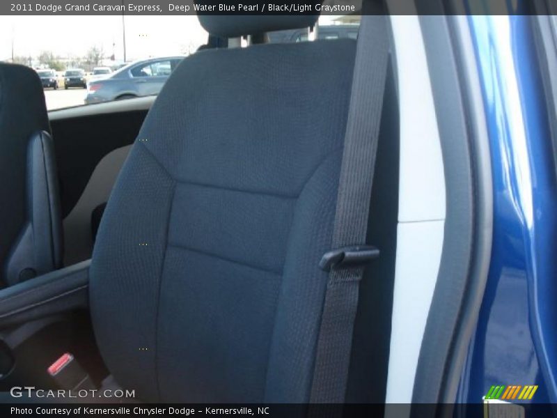 Deep Water Blue Pearl / Black/Light Graystone 2011 Dodge Grand Caravan Express
