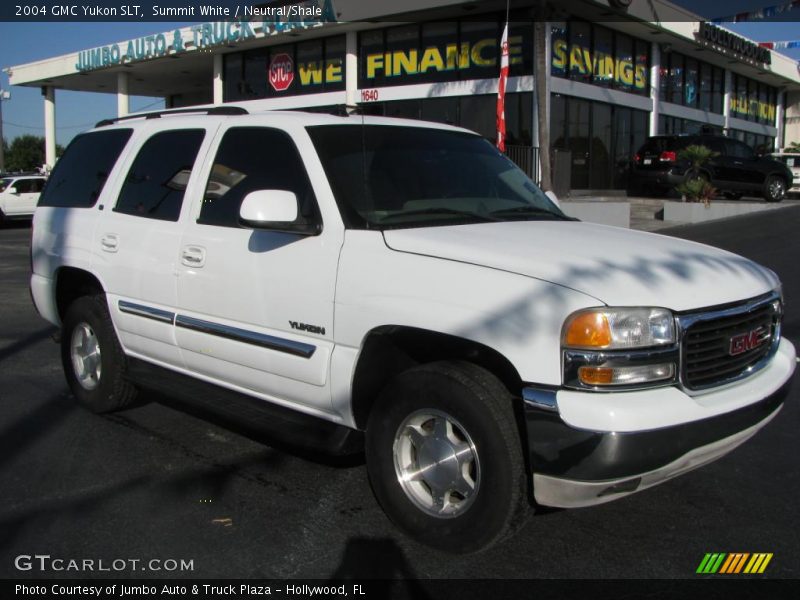 Summit White / Neutral/Shale 2004 GMC Yukon SLT
