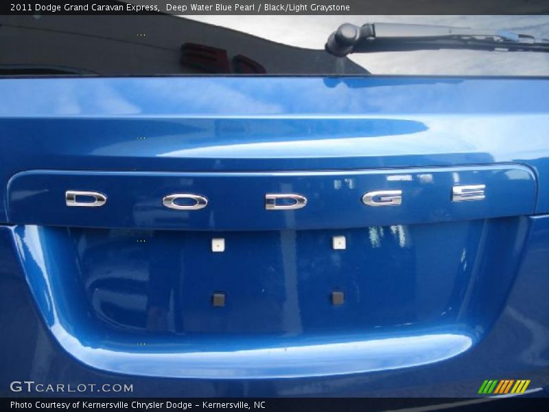 Deep Water Blue Pearl / Black/Light Graystone 2011 Dodge Grand Caravan Express