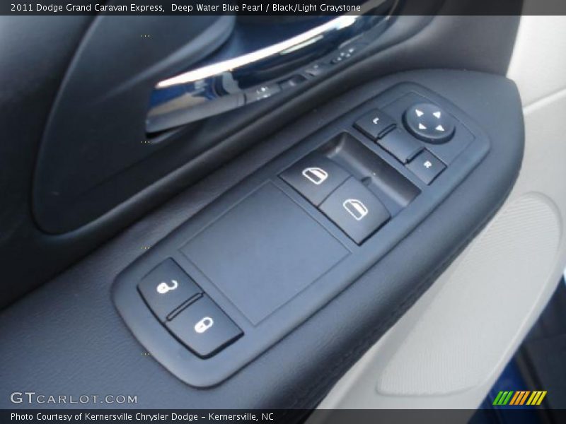 Deep Water Blue Pearl / Black/Light Graystone 2011 Dodge Grand Caravan Express