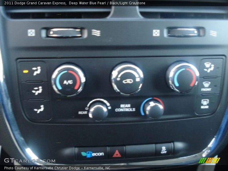 Deep Water Blue Pearl / Black/Light Graystone 2011 Dodge Grand Caravan Express