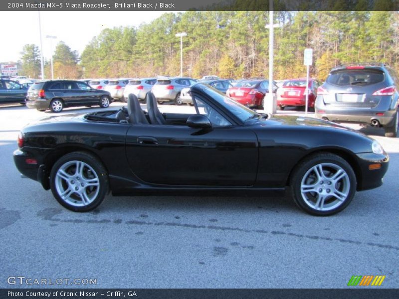 Brilliant Black / Black 2004 Mazda MX-5 Miata Roadster