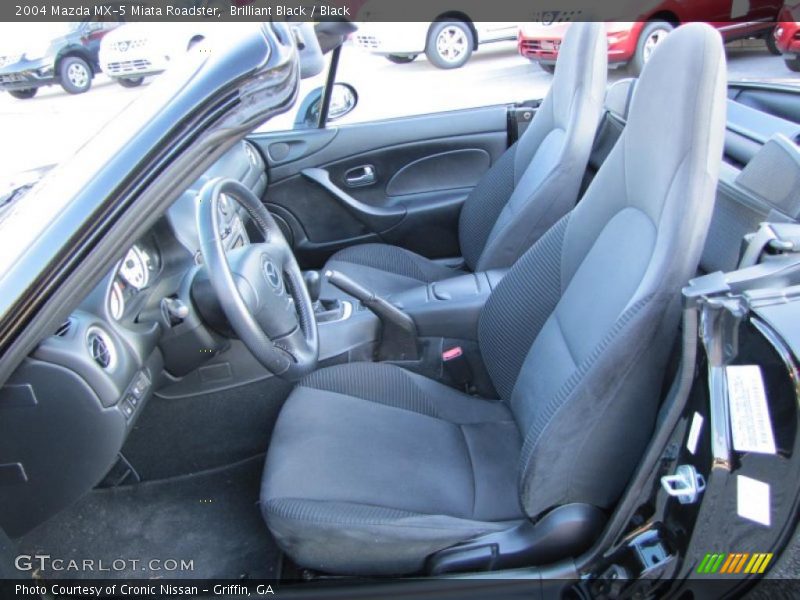 Brilliant Black / Black 2004 Mazda MX-5 Miata Roadster
